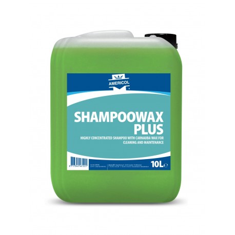 AMERICOL Profesionalus automobilių šampūnas su Karnaubos vašku - SHAMPOOWAX PLUS (10L). Koncentratas
