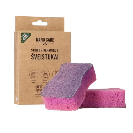 STIKLO, KERAMIKOS ŠVEISTUKAI NANO CARE 2 vnt.