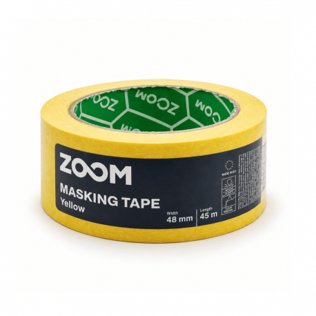 Dažymo juosta ZOOM Yellow 48 mm × 45 m